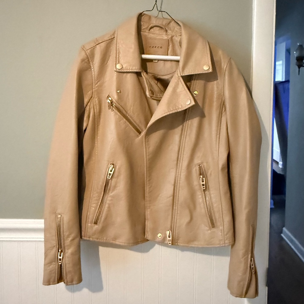 Blank NYC Tan Leather Jacket